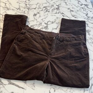 St. John's Bay Brown straight leg Corduroy Pants